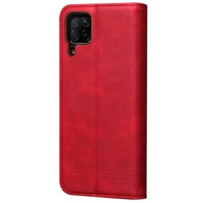 Deluxe atverčiamas raudonas odinis Huawei P40 Lite dėklas - knygutė | Priedai.lt