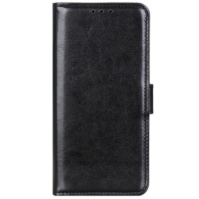Huawei P40 Lite atverčiamas juodas odinis dėklas, knygutė - piniginė / Priedai.lt