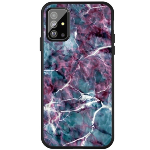 „Marble“ Kõva silikoon (TPU) kaaned - lilla (Galaxy A51)