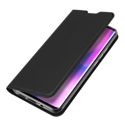 Xiaomi Mi Note 10 Lite „Dux Ducis“ Skin serijos juodas odinis atverčiamas dėklas - knygutė | Priedai.lt