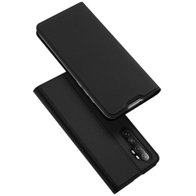 Xiaomi Mi Note 10 Lite „Dux Ducis“ Skin serijos juodas odinis atverčiamas dėklas - knygutė | Priedai.lt