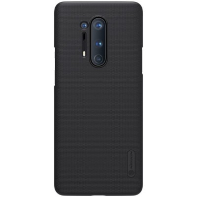 Nillkin Frosted Shield OnePlus 8 Pro juodas plastikinis dėklas / Priedai.lt