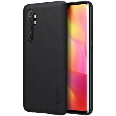 Xiaomi Mi Note 10 Lite Nillkin Frosted Shield juodas plastikinis dėklas | Priedai.lt