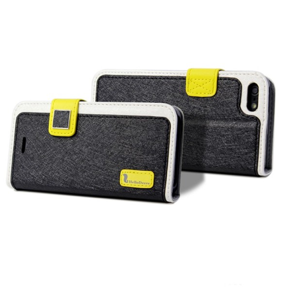 „HelloDeere“ Ice Silk tahke kaaned - must (iPhone 5 / 5S / SE 2016)