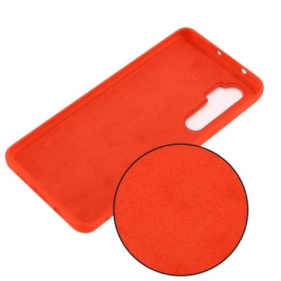 Xiaomi Mi Note 10 Lite Shell kieto silikono TPU raudonas dėklas - nugarėlė | Priedai.lt