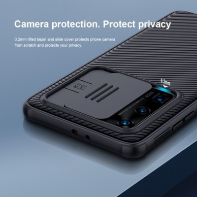 Huawei P40 Pro+ „Nillkin“ CamShield juodas dėklas, nugarėlė su kameros apsauga | Priedai.lt