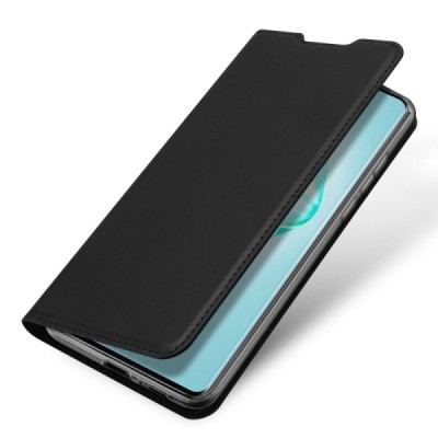 „Dux Ducis“ Skin serijos Samsung Galaxy S10 Lite (G970) juodas odinis atverčiamas dėklas / Priedai.lt