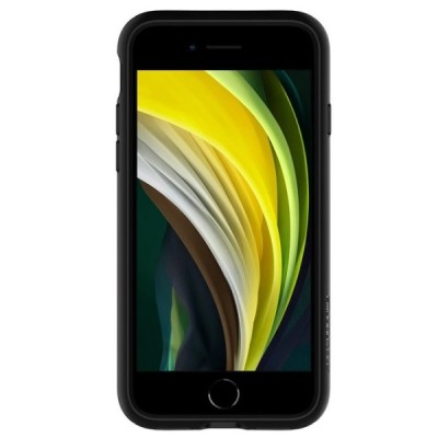 „Spigen“ Slim Armor CS Apple iPhone 7 / 8 / SE 2020 juodas kieto silikono dėklas / Priedai.lt