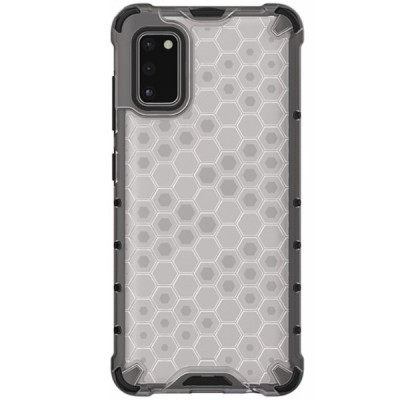 Honeycomb sustiprintos apsaugos Samsung Galaxy A41 (A415) skaidrus kieto silikono (TPU) ir plastiko dėklas | Priedai.lt