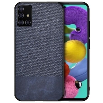 „Bi-Color“ Splicing Samsung Galaxy A51 (A515) mėlynas odinis dėklas | Priedai.lt