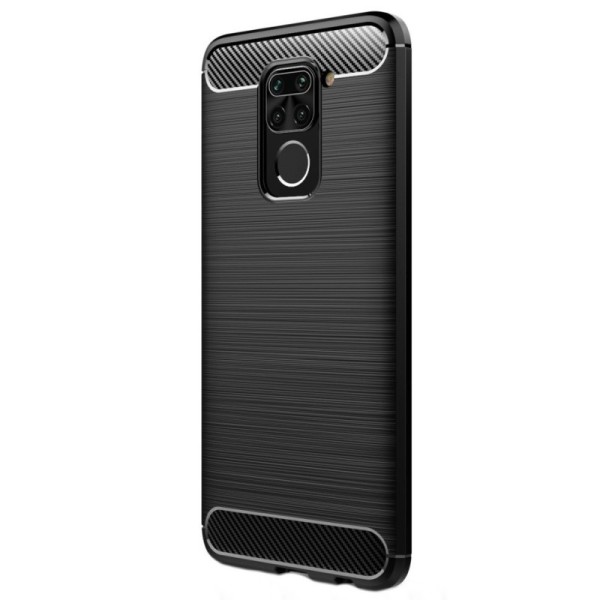 „Carbon“ Kõva silikoon (TPU) kaaned - must (Redmi Note 9)