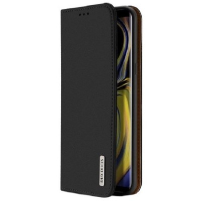 „Dux Ducis“ Wish serijos Huawei Mate 10 Pro juodas odinis atverčiamas dėklas | Priedai.lt
