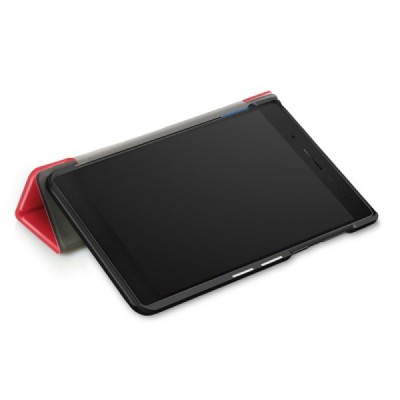 Lenovo Tab 7 Essential (7104F) atverčiamas raudonas odinis dėklas (sulankstomas) | Priedai.lt