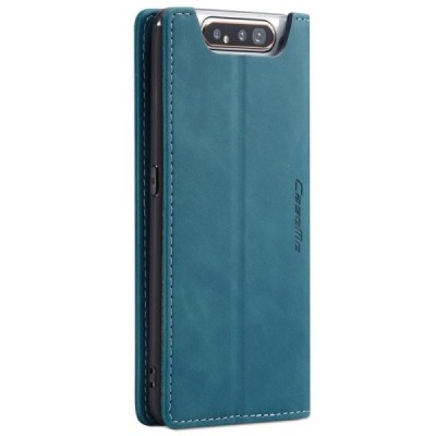 Samsung Galaxy A80 (A805F) CaseMe Retro solidus atverčiamas žalias odinis dėklas - knygutė | Priedai.lt