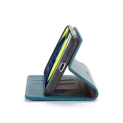 Samsung Galaxy A80 (A805F) CaseMe Retro solidus atverčiamas žalias odinis dėklas - knygutė | Priedai.lt