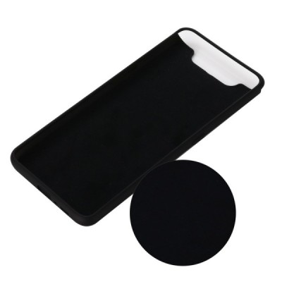Samsung Galaxy A80 (A805F) Shell kieto silikono TPU juodas dėklas - nugarėlė | Priedai.lt