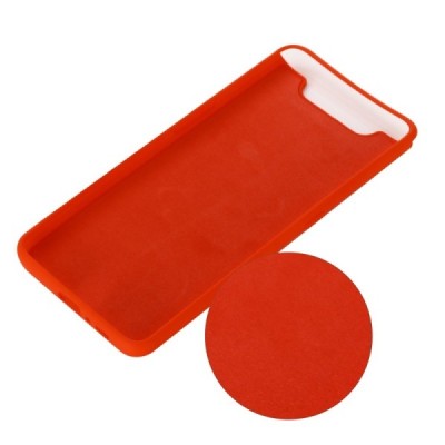 Samsung Galaxy A80 (A805F) Shell kieto silikono TPU raudonas dėklas - nugarėlė | Priedai.lt