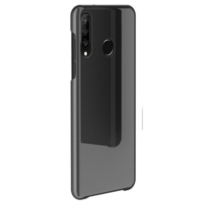 Huawei P30 Lite plastikinis atverčiamas juodas dėklas | Priedai.lt
