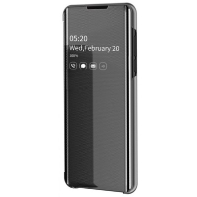 Huawei P30 plastikinis atverčiamas juodas dėklas | Priedai.lt