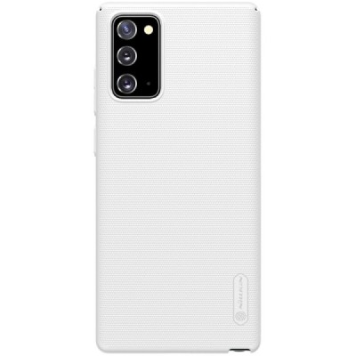 Nillkin Frosted Shield Samsung Galaxy Note 20 (N980F) baltas plastikinis dėklas / Priedai.lt
