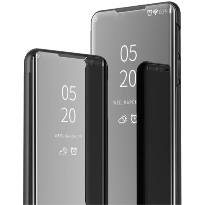Huawei Honor 20 Pro plastikinis atverčiamas juodas dėklas | Priedai.lt