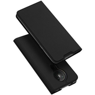 „Dux Ducis“ Skin serijos Nokia 5.3 (2020) juodas odinis atverčiamas dėklas | Priedai.lt