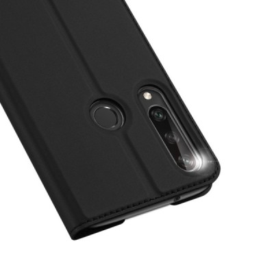 „Dux Ducis“ Skin serijos Huawei Y6p juodas odinis atverčiamas dėklas | Priedai.lt