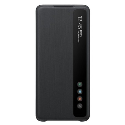 Samsung Galaxy A51 (A515F) View Line juodas atverčiamas dėklas - knygutė | Priedai.lt
