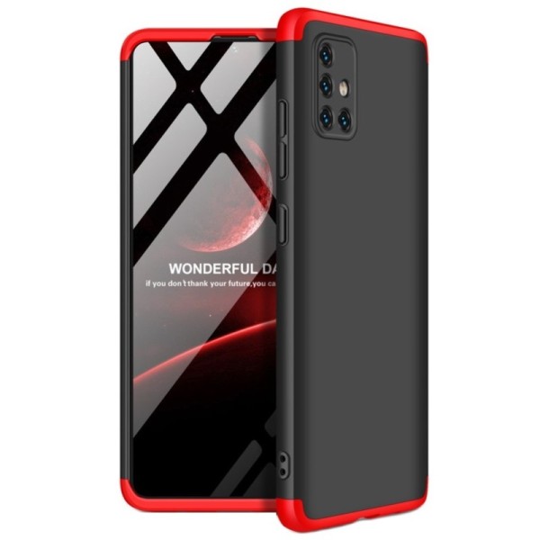 Thin Fit 360“ plastikust kaaned - must / punane (Galaxy A51)