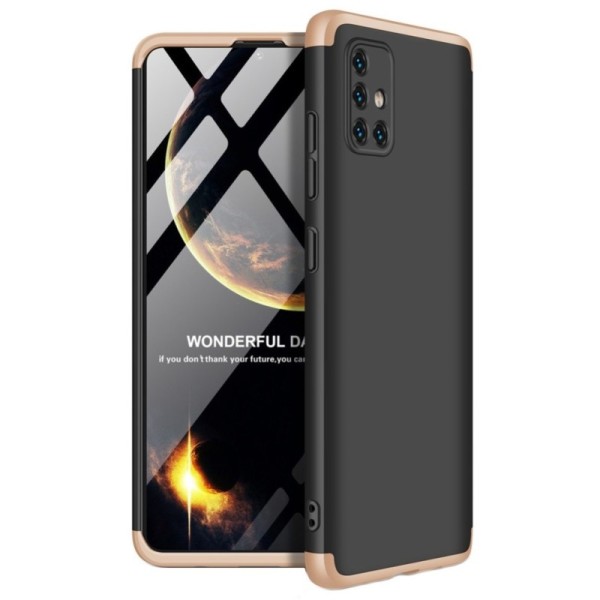 Thin Fit 360“ plastikust kaaned - must / kuldne (Galaxy A51)