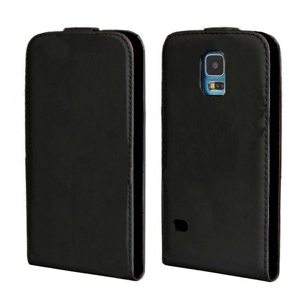 Vertikaalselt tahke kaaned - must (Galaxy S5 / S5 Neo)