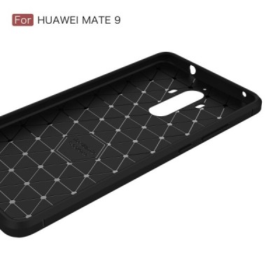 Huawei Mate 9 kieto silikono TPU juodas dėklas - nugarėlė | Priedai.lt