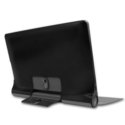 Lenovo Yoga Smart Tab 10.1 (YT-X705F, YT-X705L) atverčiamas pilkas odinis dėklas - knygutė | Priedai.lt