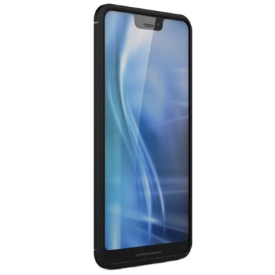 Google Pixel 3 XL „Carbon“ kieto silikono TPU juodas dėklas - nugarėlė | Priedai.lt