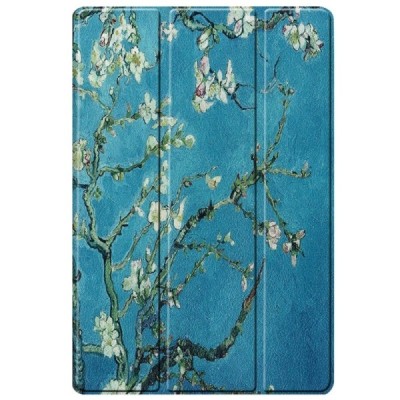 Samsung Galaxy Tab S7+ 12.4" (T976) atverčiamas spalvotas „Sakura“ odinis dėklas - knygutė | Priedai.lt