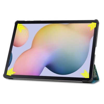 Samsung Galaxy Tab S7+ 12.4" (T976) atverčiamas spalvotas „Sakura“ odinis dėklas - knygutė | Priedai.lt