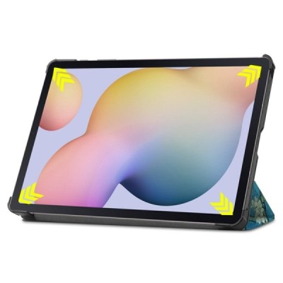 Samsung Galaxy Tab S7 11" (T875, T870) atverčiamas spalvotas „Sakura“ odinis dėklas - knygutė | Priedai.lt