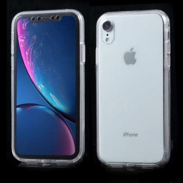 Täielik katvus TPU kaaned - läbipaistev (iPhone Xr)