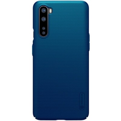 Nillkin Frosted Shield OnePlus Nord mėlynas plastikinis dėklas | Priedai.lt