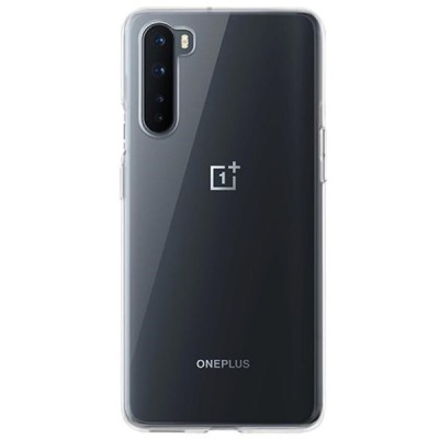 OnePlus Nord kieto silikono TPU skaidrus dėklas - nugarėlė | Priedai.lt
