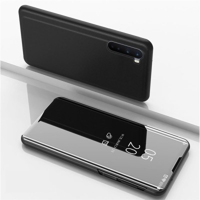 OnePlus Nord plastikinis atverčiamas juodas dėklas | Priedai.lt