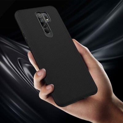Xiaomi Redmi 9 kieto silikono TPU juodas dėklas - nugarėlė | Priedai.lt