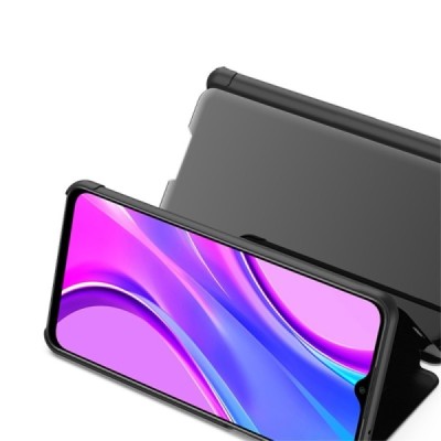 Xiaomi Redmi 9 plastikinis atverčiamas juodas dėklas | Priedai.lt