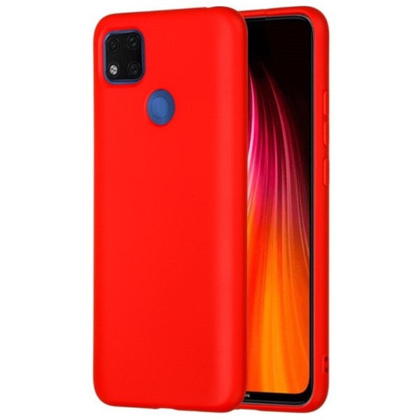 „Shell“ Kõva silikoon (TPU) kaaned - punane (Redmi 9C)