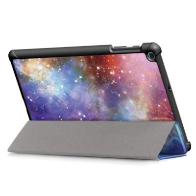 Samsung Galaxy Tab A 10.1 2019 (T515, T510) atverčiamas spalvotas „Cosmo“ dėklas - knygutė / Priedai.lt