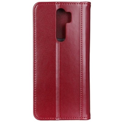 Xiaomi Redmi 9 „Split“ bordo odinis atverčiamas dėklas - knygutė | Priedai.lt