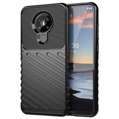 Nokia 5.3 kieto silikono TPU juodas dėklas - nugarėlė | Priedai.lt