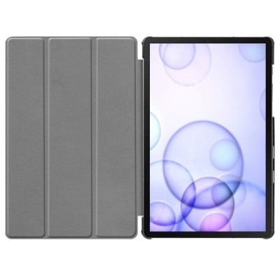Samsung Galaxy Tab S6 10.5 (T865, T860) „Sakura“ atverčiamas spalvotas, baltas odinis dėklas - knygutė | Priedai.lt