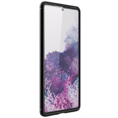 Samsung Galaxy S20 FE (Fan Edition) „Carbon“ kieto silikono TPU juodas dėklas - nugarėlė | Priedai.lt