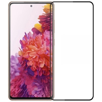 Samsung Galaxy S20 FE (Fan Edition) „Mofi“ 9H Tempered Glass sustiprintos apsaugos juodas pilnai dengiantis apsauginis ekrano st